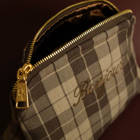 Bonjour plaid travel zip
