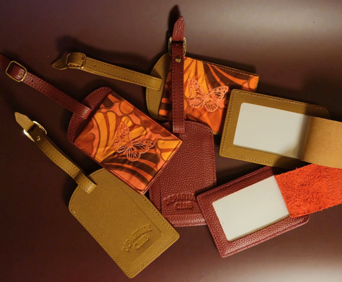 Butterfly luggage tag