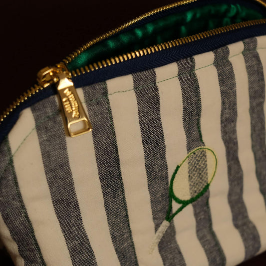 Match point stripe travel zip