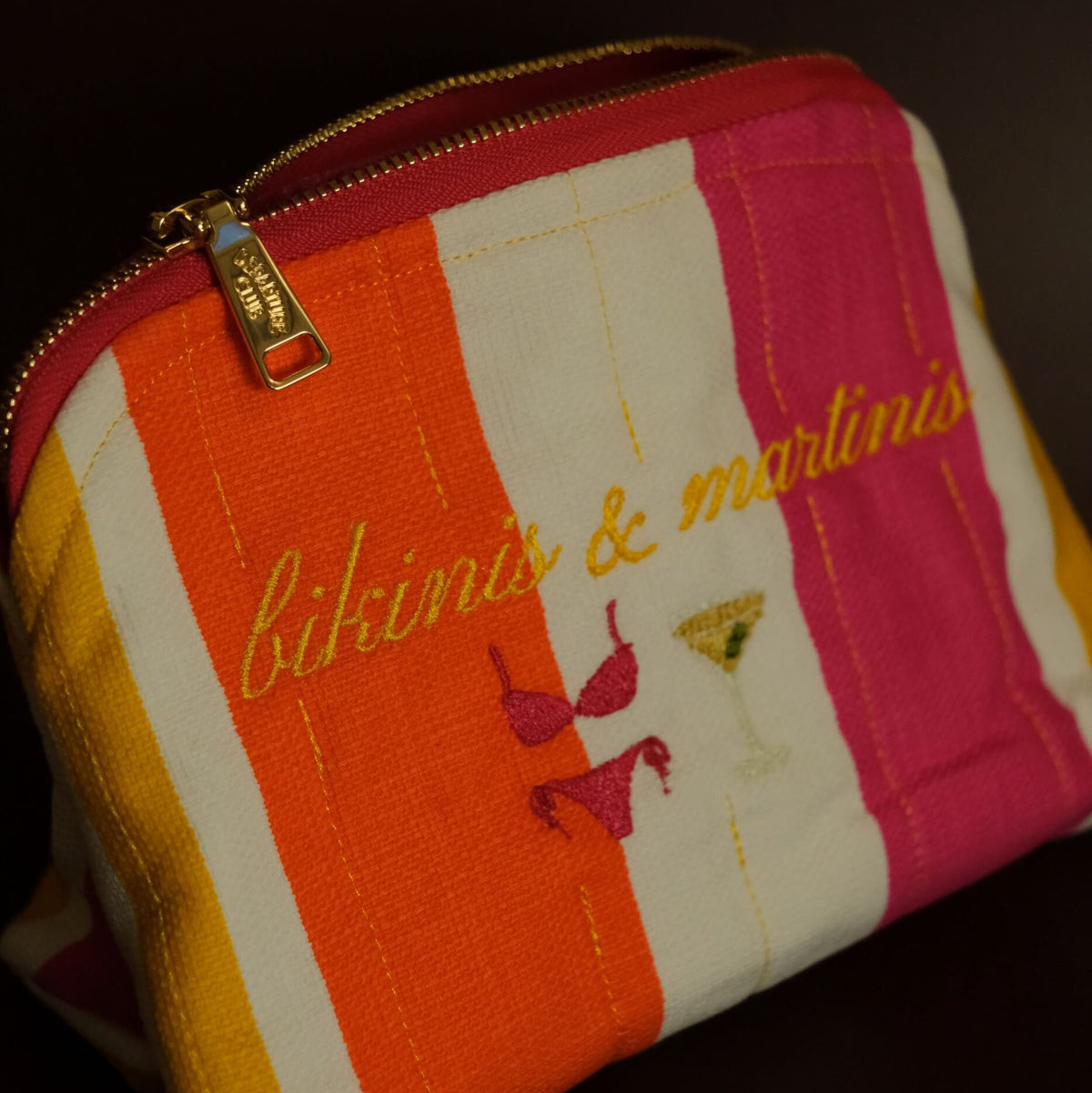 Cabana bikinis & martinis travel zip