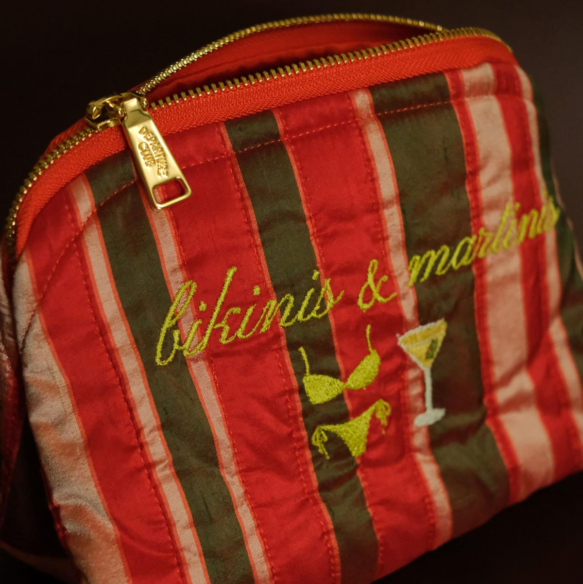 Portofino bikinis & martinis travel zip