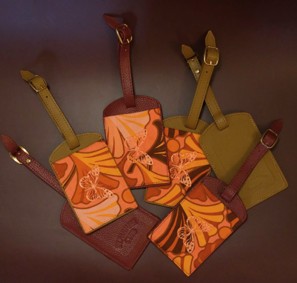Butterfly luggage tag
