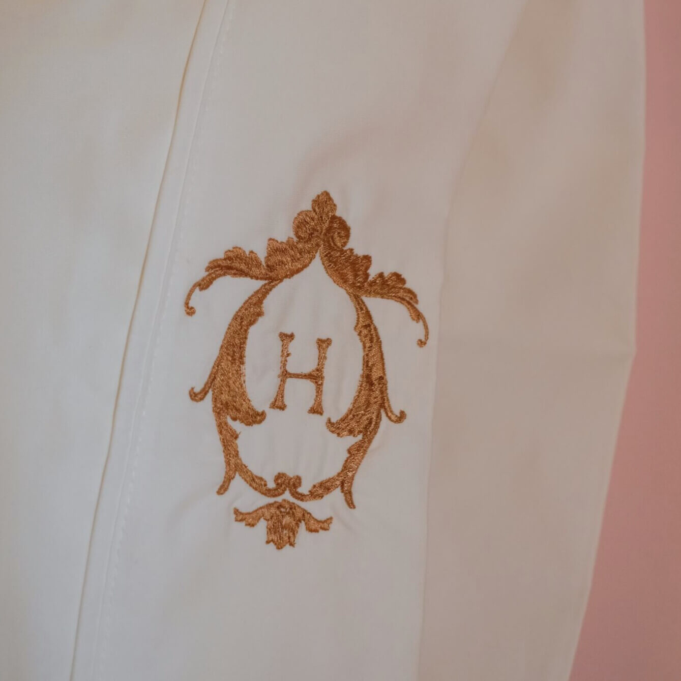 Custom embroidered pillow case