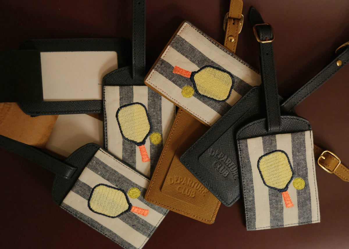 Pickleball luggage tag