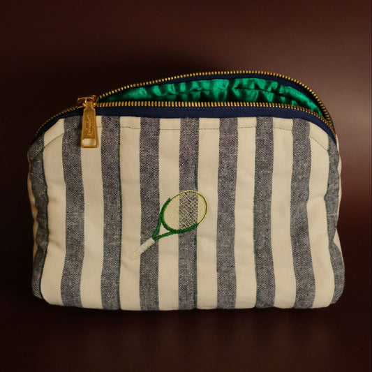 Match point stripe travel zip